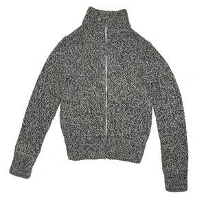 GAP Sweater Zipper Sweatshirt Gray Turtleneck